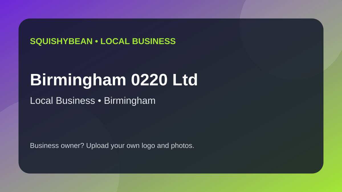 Birmingham 0220 Ltd