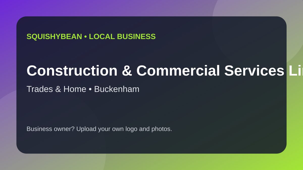 Construction & Commercial Services Limited