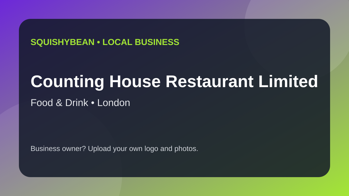 Counting House Restaurant Limited