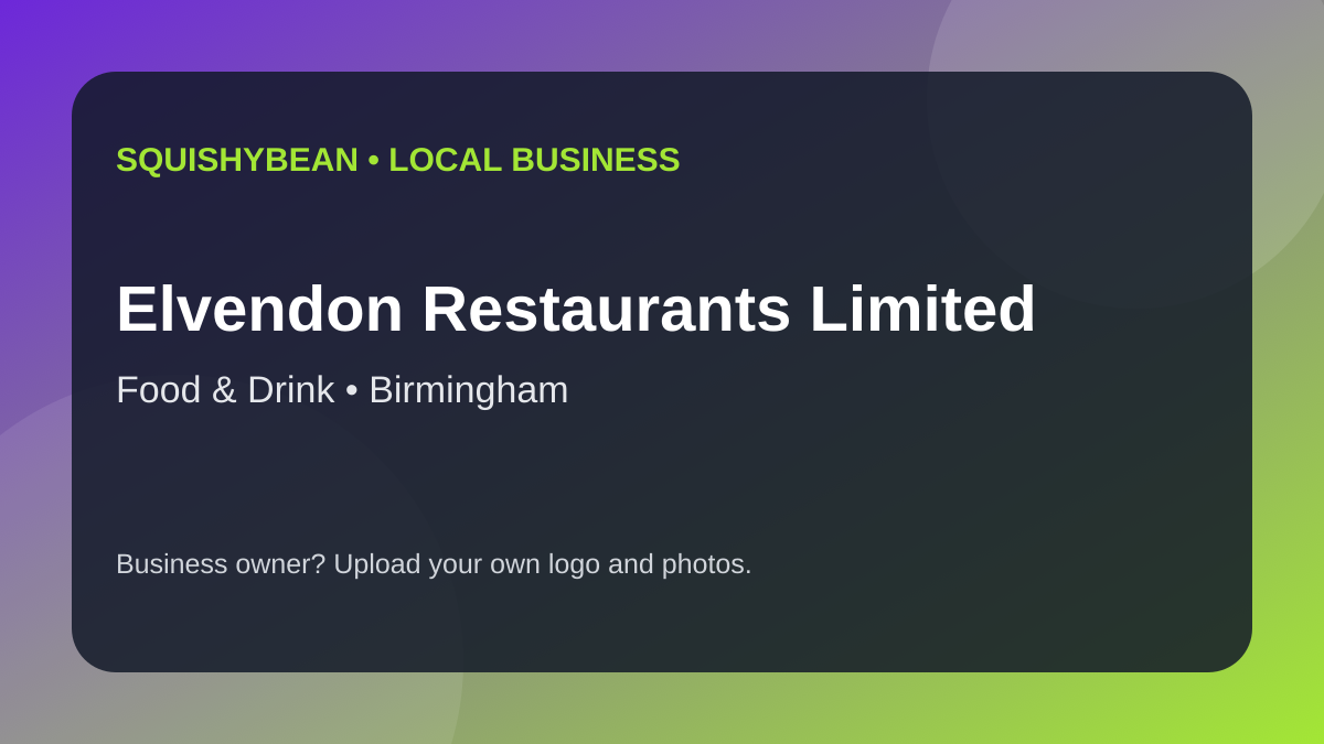 Elvendon Restaurants Limited