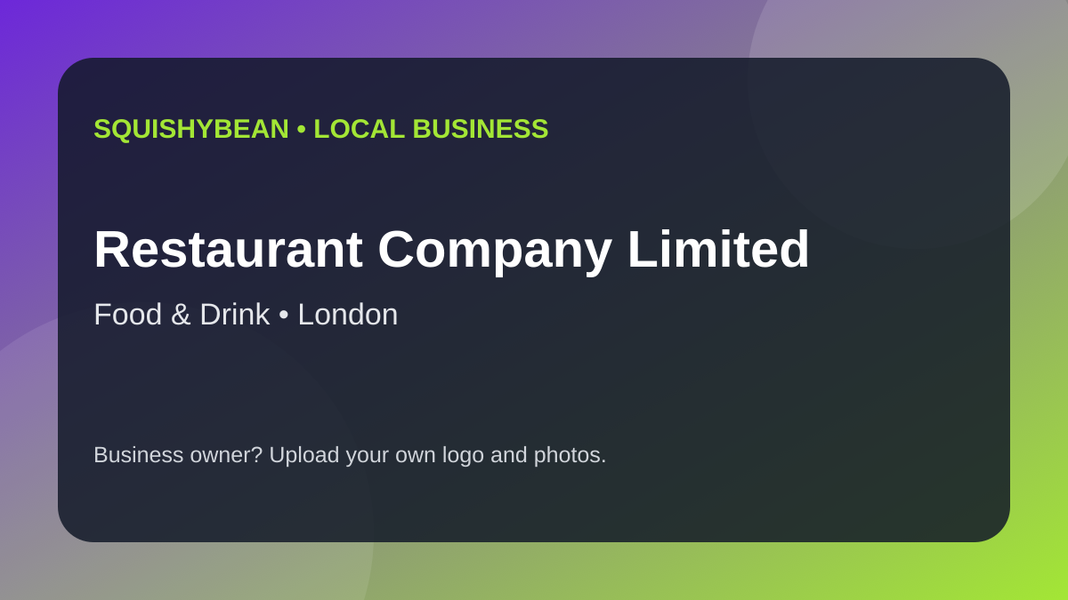Restaurant Company Limited cover image